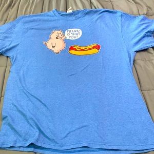Blue T-shirt XL funny